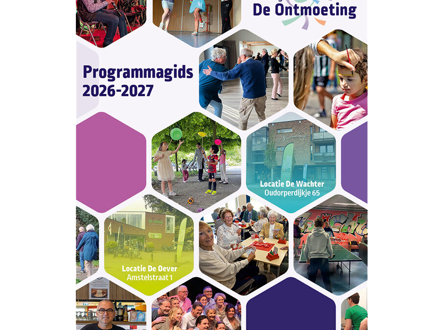 Den nieuwe Programmagids van De Ontmoeting is uit